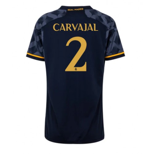 Real Madrid Daniel Carvajal #2 Gostujuci Dres za Ženska 2023-24 Kratak Rukav